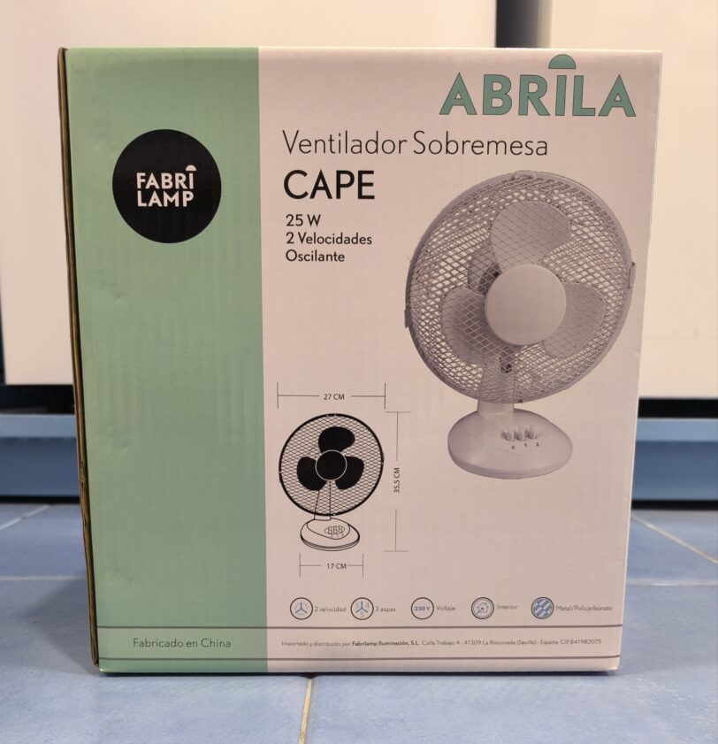 VENTILADOR SOBREMESA