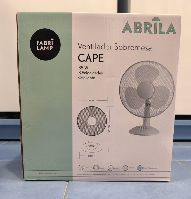 VENTILADOR SOBREMESA