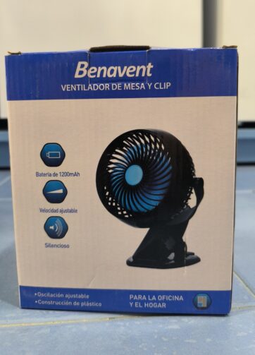 VENTILADOR MINI SOBREMESA Y CLIP