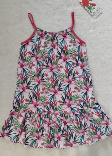 VESTIDO FLORES TIRANTES NIÑA