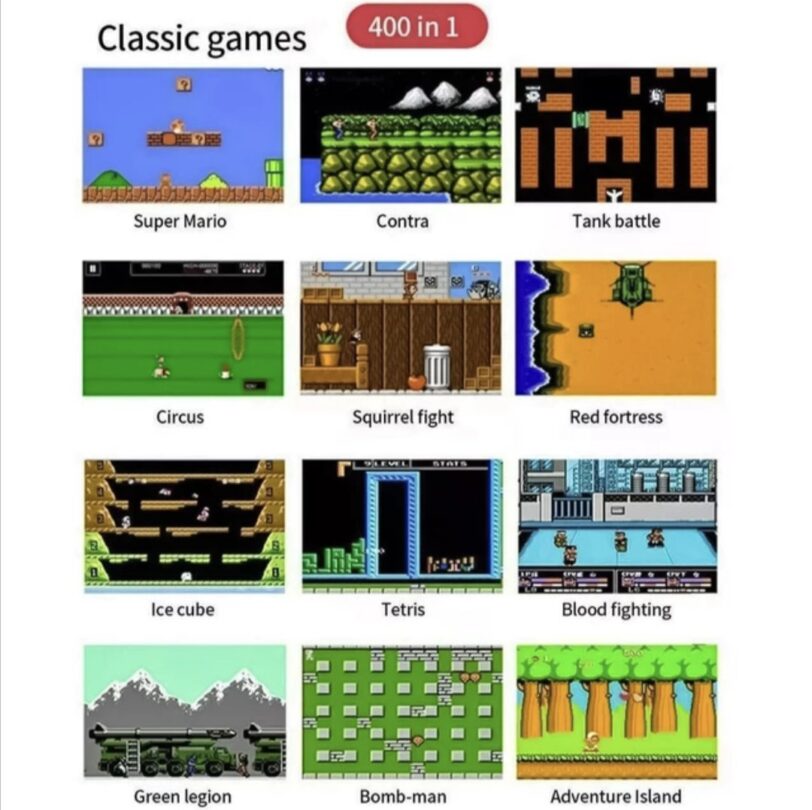 VIDEOCONSOLA RETRO PORTÁTIL
400 JUEGOS - Imagen 5