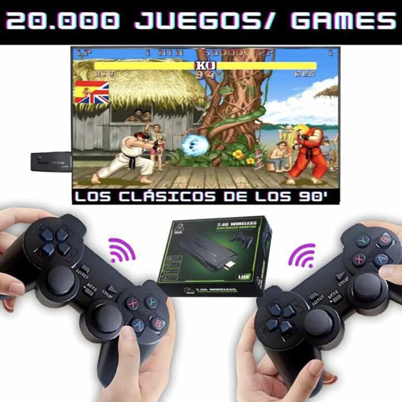 VIDEOCONSOLA RETRO HDMI 
+20000 JUEGOS