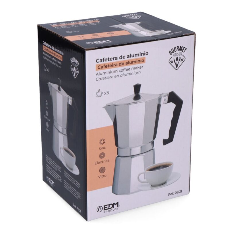 CAFETERA ALUMINIO 3 TAZAS - Imagen 2