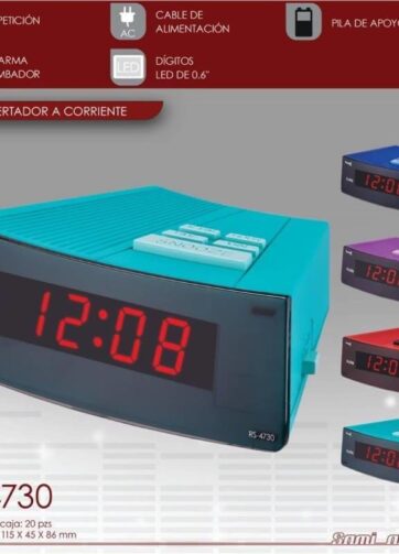 DESPERTADOR A CORRIENTE 🟣