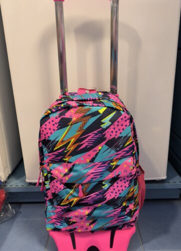 MOCHILA+CARRO FUCSIA