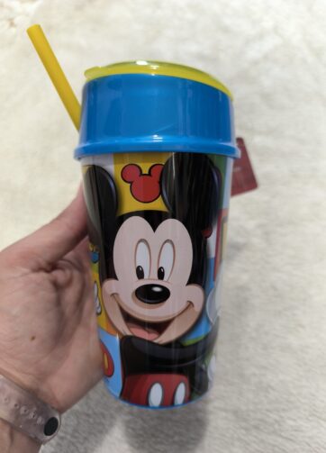 VASO CON TAPA MICKEY MOUSE