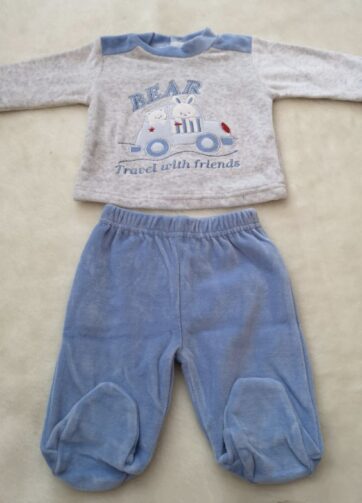 CONJUNTO BEBÉ NIÑO TERCIOPELO
Sin pelo por dentro