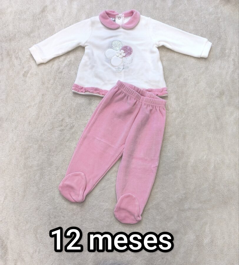 PIJAMA TERCIOPELO 12 meses