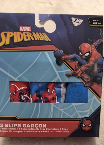 PACK 3 CALZONCILLOS SPIDERMAN