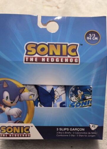 PACK 3 CALZONCILLOS SONIC
