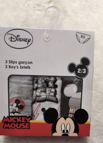 PACK 3 CALZONCILLOS MICKEY. talla 2/3 años