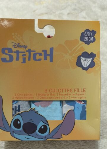 PACK 3 BRAGAS STITCH