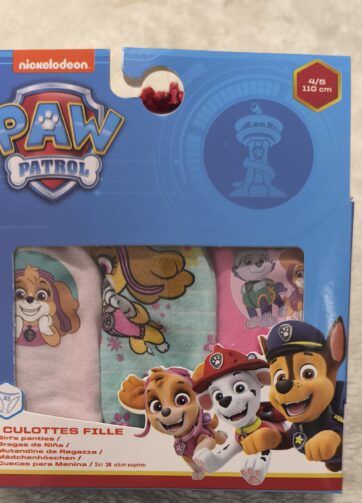 PACK 3 BRAGAS. PATRULLA CANINA talla 4/5 años