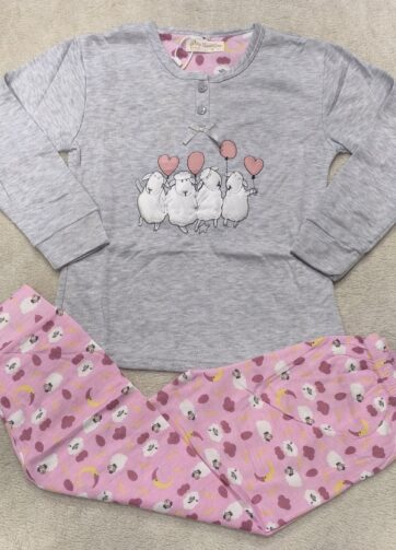 PIJAMA NIÑA OVEJAS 🐑