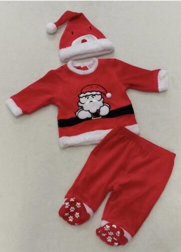 CONJUNTO+GORRO NAVIDAD 
talla 3/6 meses