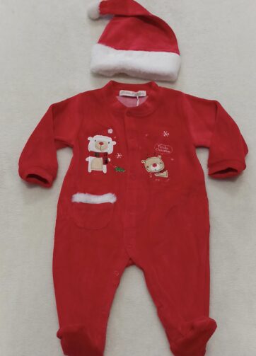 PIJAMA+GORRO NAVIDAD
talla 9/12 meses
