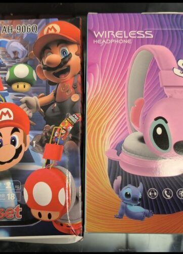 AURICULARES BLUETOOTH INALÁMBRICOS MARIO BROSS Y STITCH