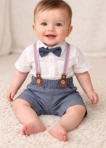 CONJUNTO BEBE
Pantalón+camisa+tirantes+pajarita ❤️