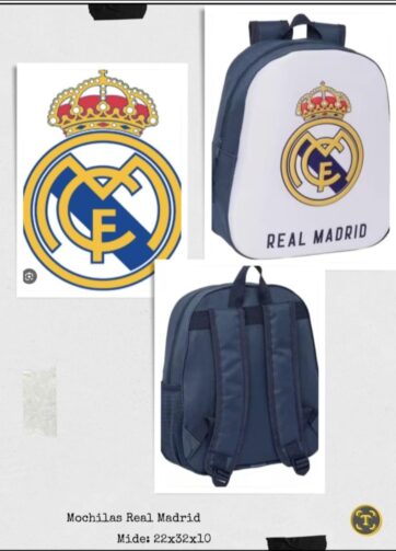 MOCHILA 3D REAL MADRID